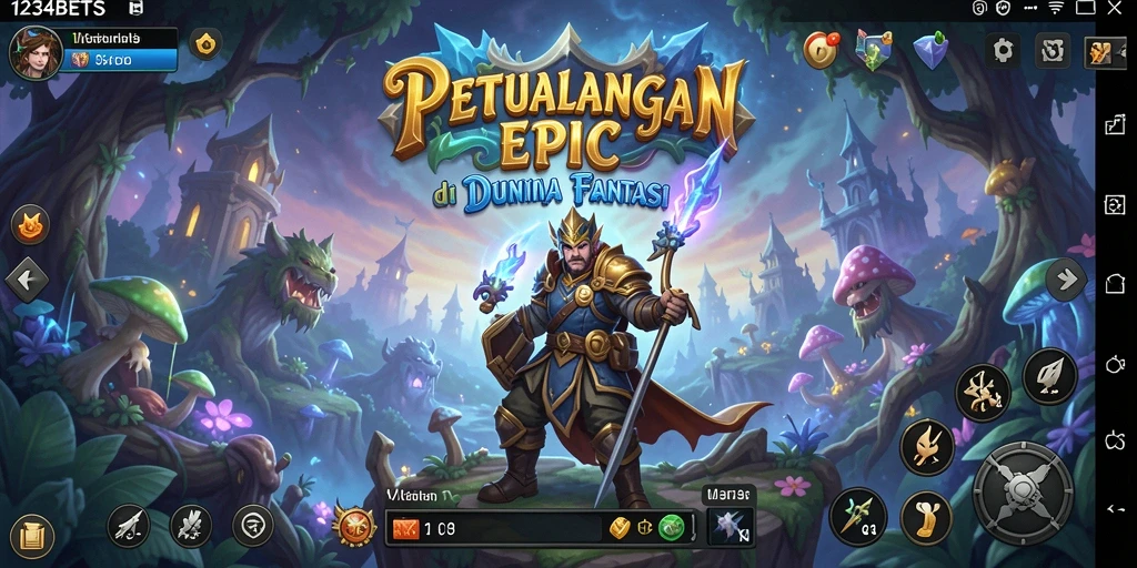 Tampilan gameplay petualangan seru di 1234BETS.