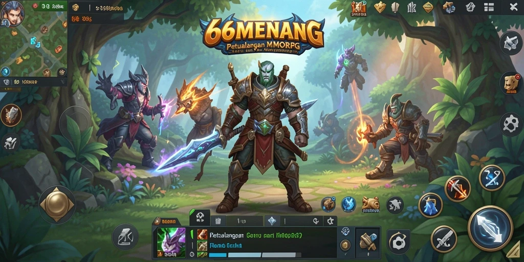 Tangkapan layar gameplay yang menampilkan pertarungan epik dalam MMORPG.