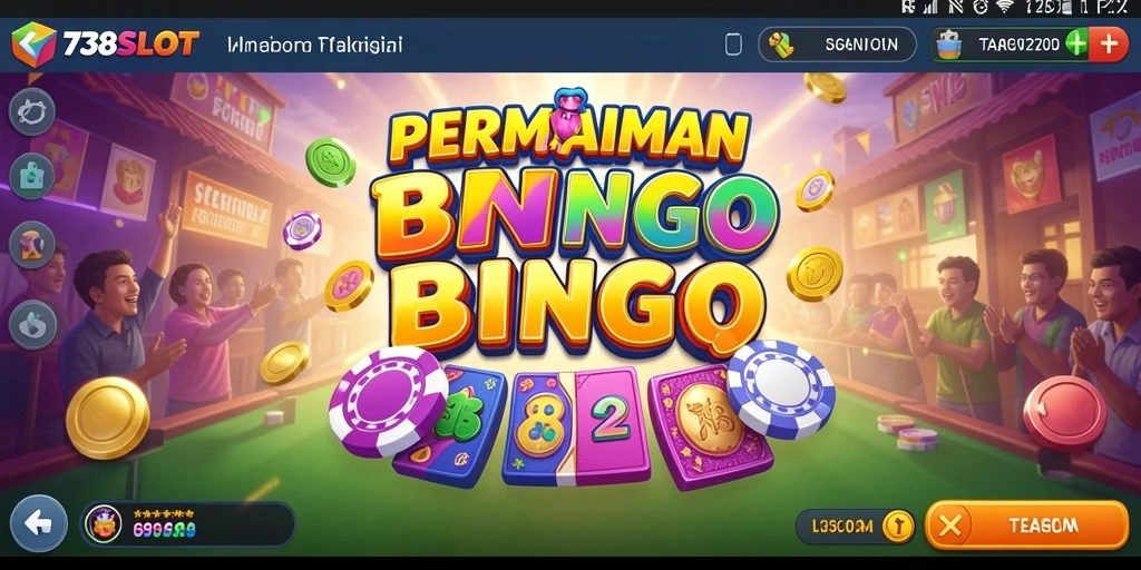 Gameplay seru 738SLOT yang penuh dengan aksi Bingo.