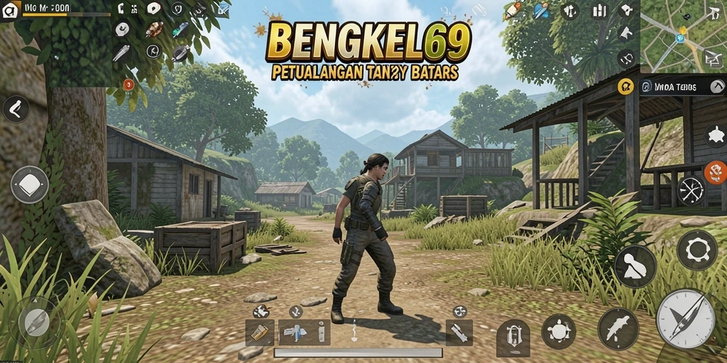 Tampilan gameplay BENGKEL69 dalam dunia terbuka yang menakjubkan.