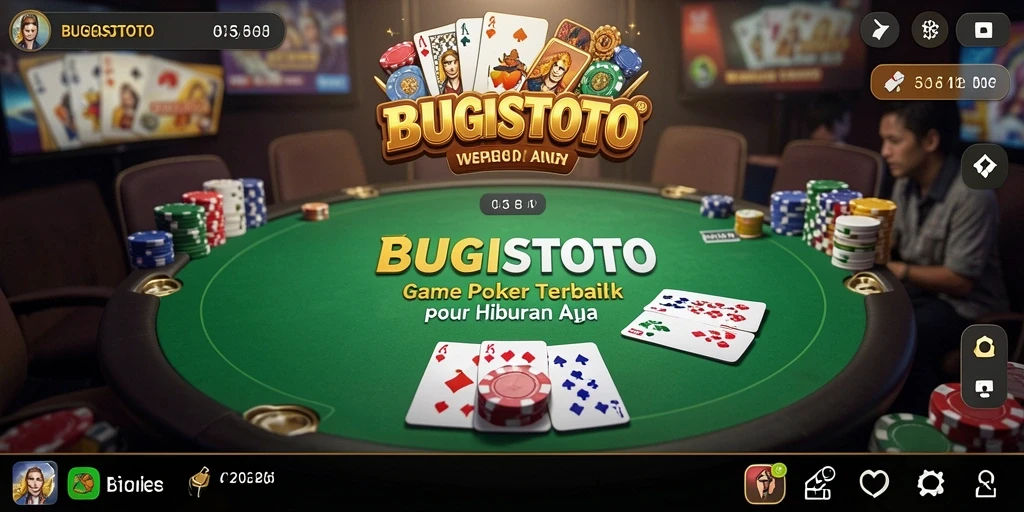 Tampilan gameplay Poker yang menarik di BUGISTOTO.