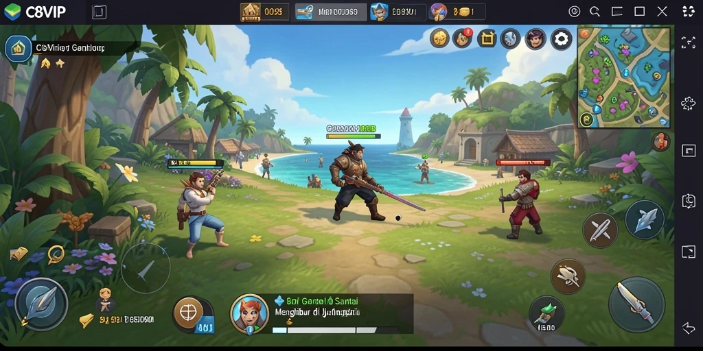 Screenshot C8VIP menampilkan gameplay seru dan interaktif.