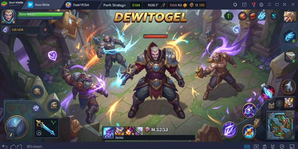 Screenshot permainan <strong>DEWITOGEL</strong> menampilkan aksi dan strategi tim.
