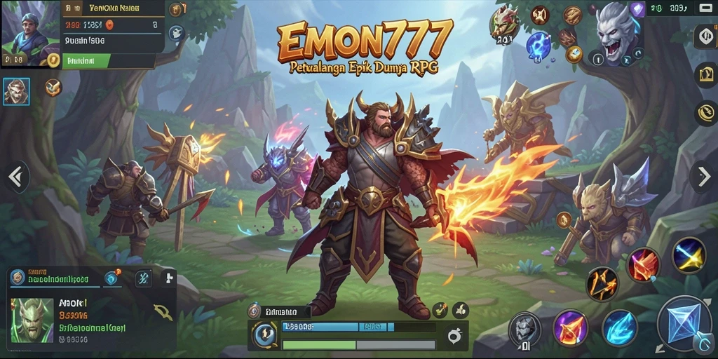 Tampilan gameplay RPG yang menegangkan dan penuh aksi.