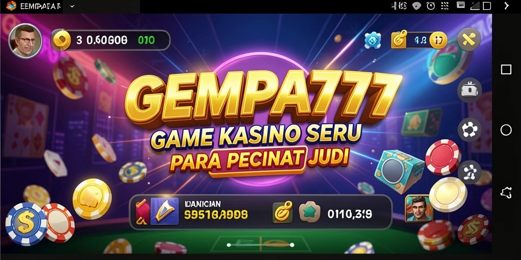 Tampilan gameplay menegangkan di GEMPA777 dengan fitur kasino menarik.