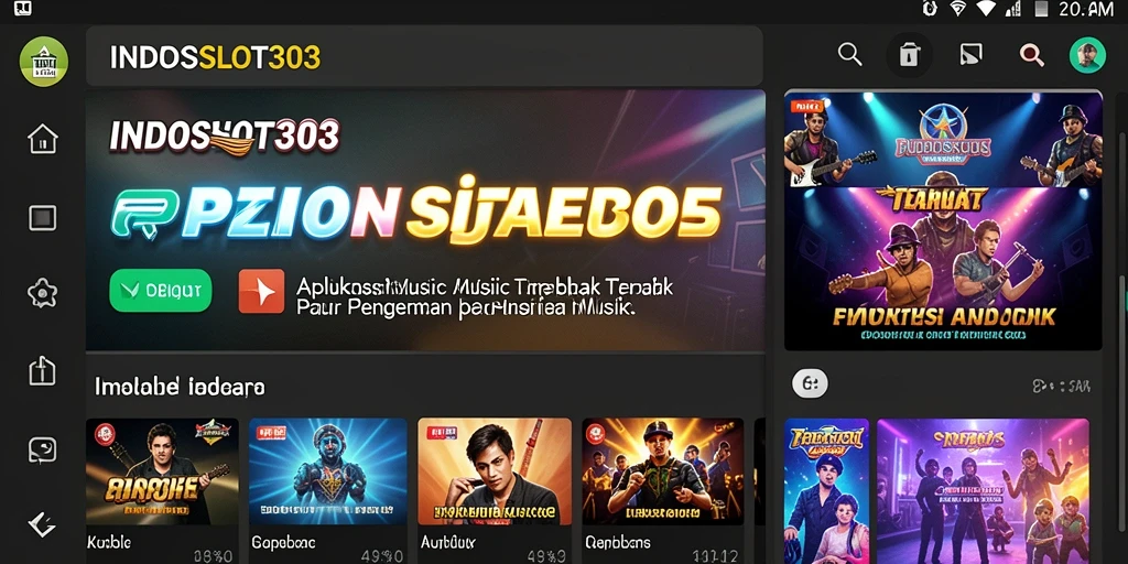 Tampilan screenshot utama INDOSLOT303 yang menunjukkan gameplay Musik.