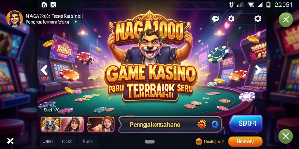 Tampilan utama <strong>NAGA1001</strong> dengan gameplay Kasino yang seru dan menegangkan.