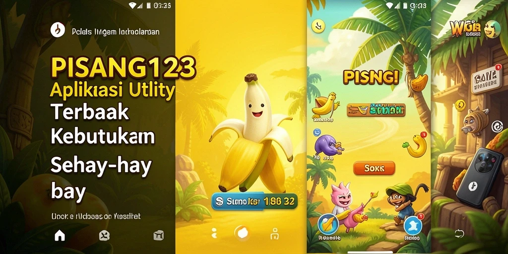 Tampilan utama PISANG123 dengan fitur-fitur unggulannya.