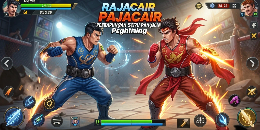 Tangkapan layar menunjukkan aksi pertarungan mendebarkan di RAJACAIR.