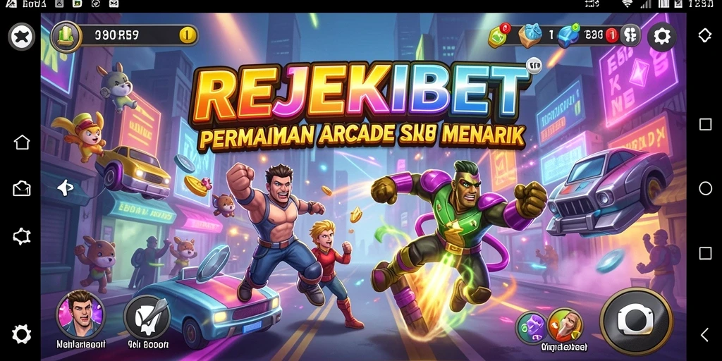 Tampilan seru gameplay REJEKIBET dengan karakter-karakter yang menarik.