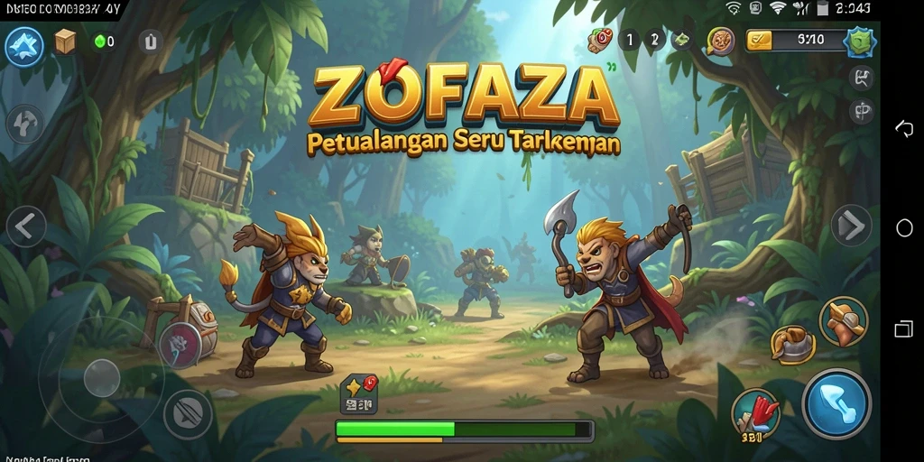 Gameplay seru ZOFAZA yang penuh tantangan dan petualangan.